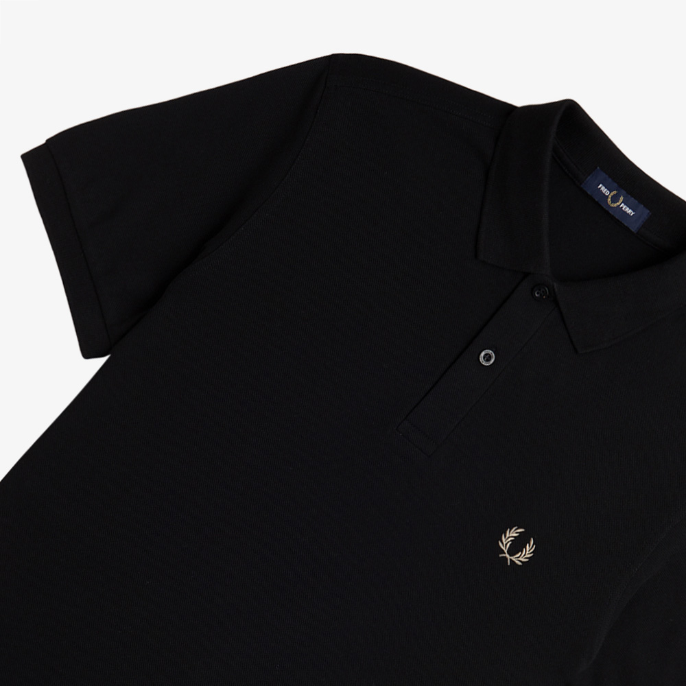 프레드페리 M6000 플레인 프레드페리 셔츠 블랙/웜스톤(Fred Perry M6000 Plain Fred Perry Shirt Black/Warm Stone) - 3