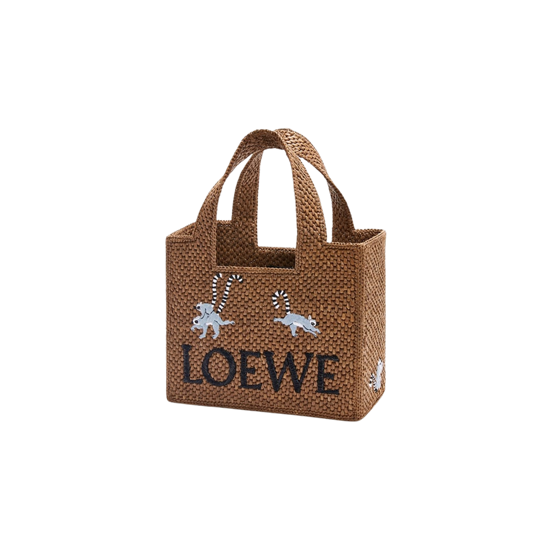 Loewe Lemur Small Font Tote In Raffia Oak 상세 이미지 2