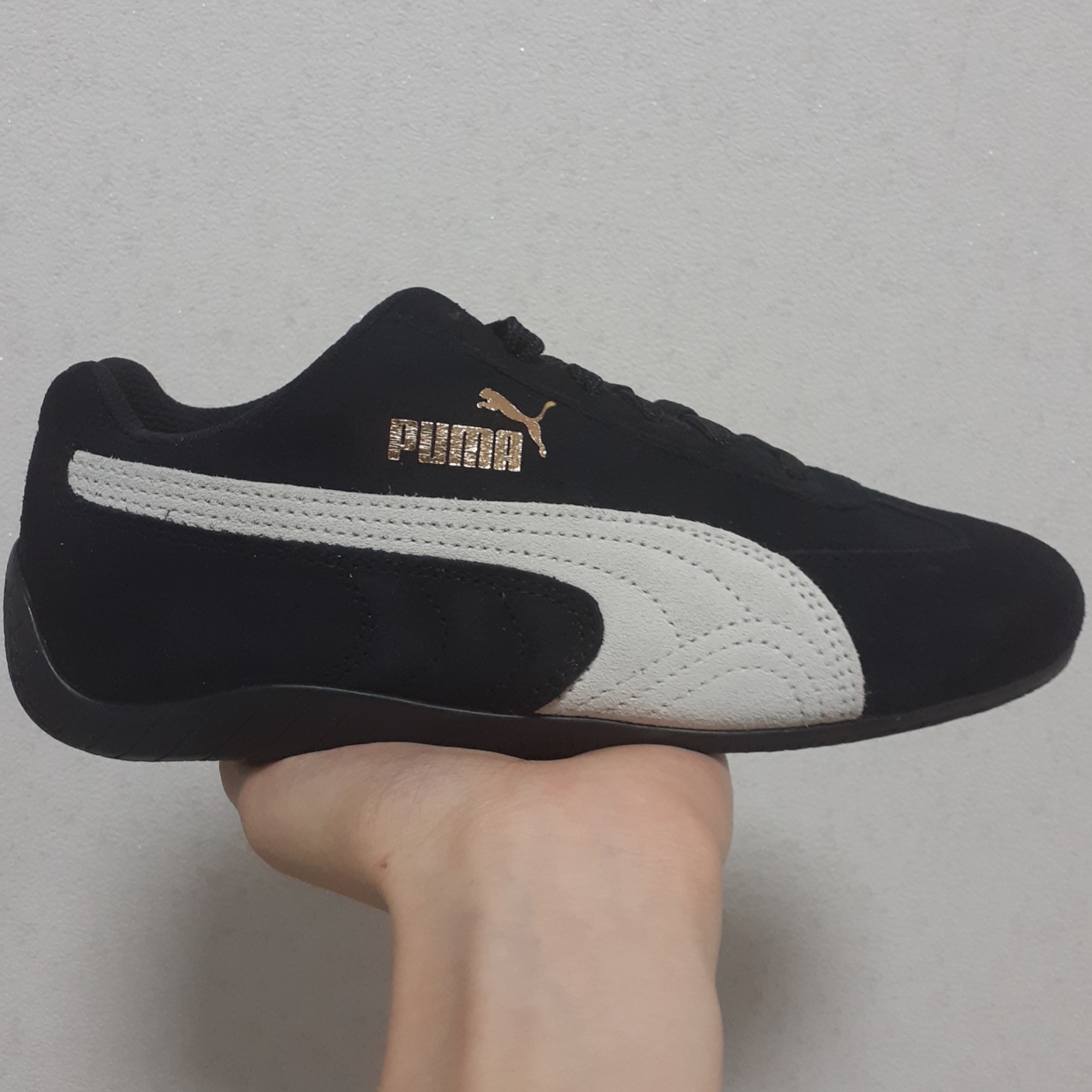 Puma Speedcat OG Sparco Black White 착용 스타일