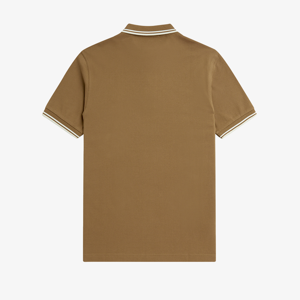 프레드페리 M3600 트윈 팁 프레드페리 셔츠 쉐이드스톤/스노우화이트/에크루(Fred Perry M3600 Twin Tipped Fred Perry Shirt Shaded Stone/Snow White/Ecru) - 2