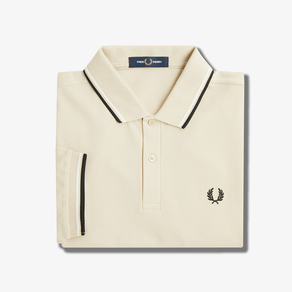 프레드페리 M3600 트윈 팁 프레드페리 셔츠 오트밀/에크루/블랙(Fred Perry M3600 Twin Tipped Fred Perry Shirt Oatmeal/Ecru/Black) - 5