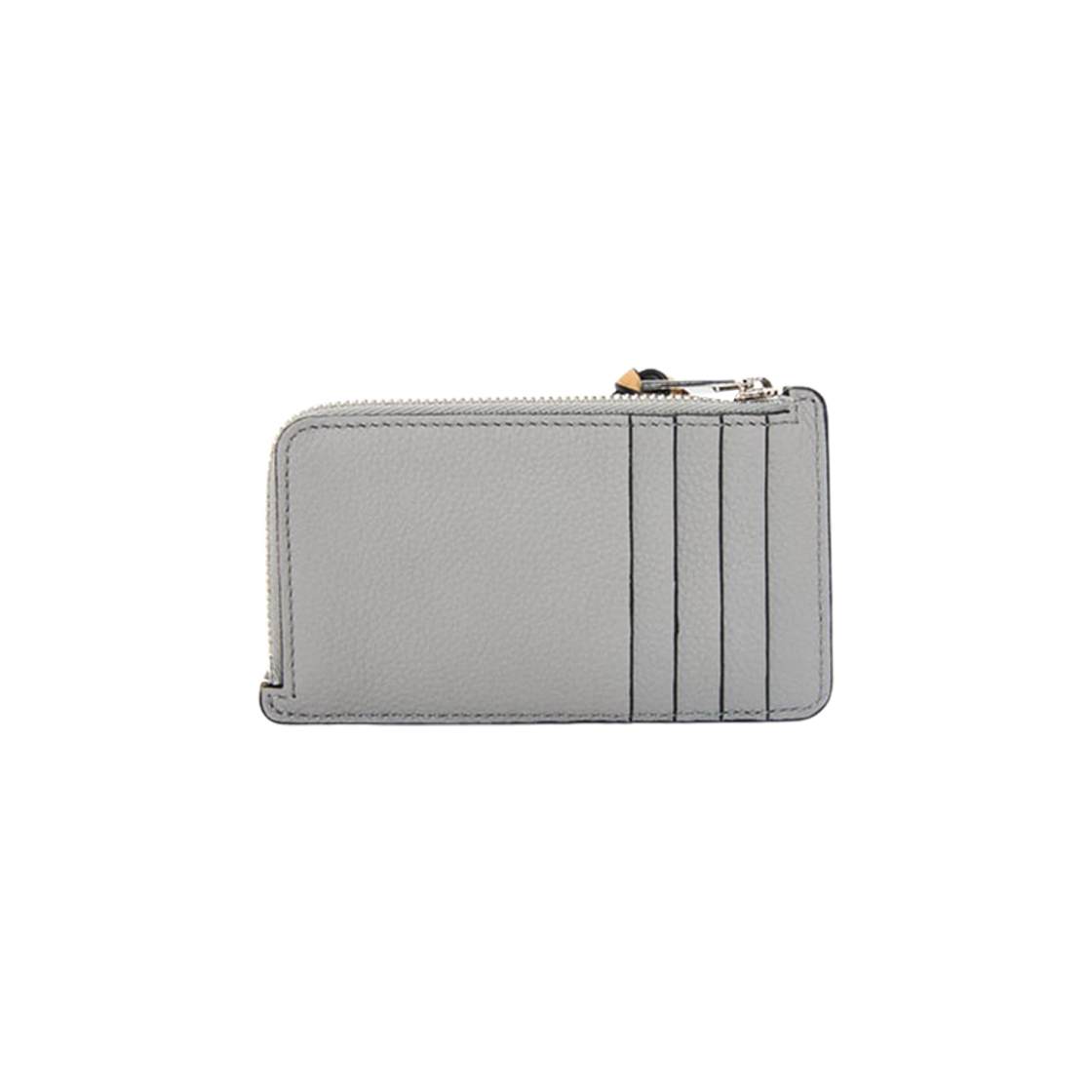 Loewe Coin Card Holder in Soft Grained Calfskin Pearl Grey Dusty Blue 상세 이미지 3