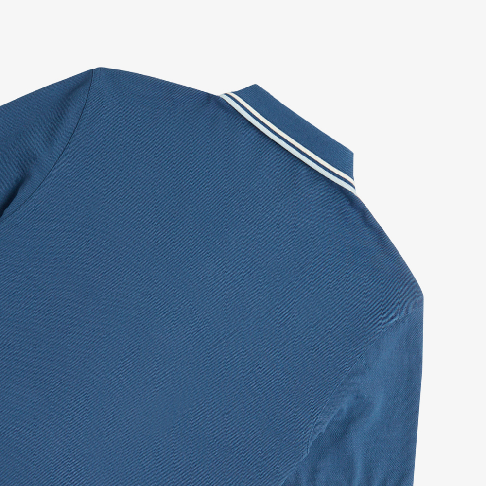 프레드페리 M3600 트윈 팁 프레드페리 셔츠 미드나잇블루/에크루/라이트아이스(Fred Perry M3600 Twin Tipped Fred Perry Shirt Midnight Blue/Ecru/Light Ice) - 4