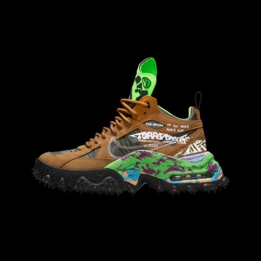 Nike x Off-White Terra Forma Wheat and Green Strike 착용 스타일