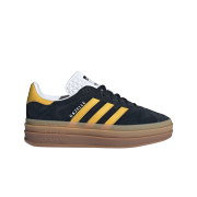 (W) Adidas Gazelle Bold Core Black Bold Gold