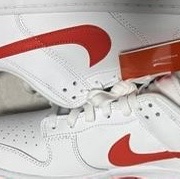 Nike Dunk Low Retro White Picante Red 착용 스타일