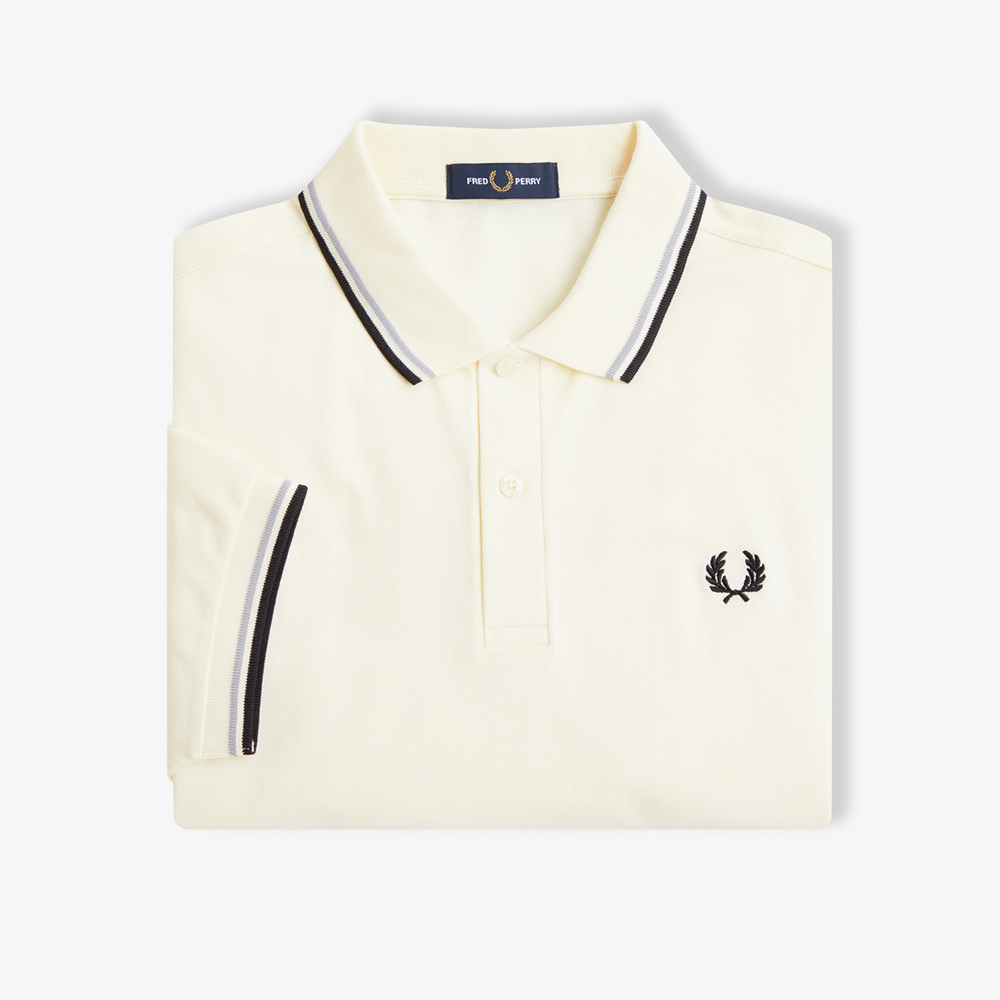 프레드페리 M3600 트윈 팁 프레드페리 셔츠 에크루/라임스톤/블랙(Fred Perry M3600 Twin Tipped Fred Perry Shirt Ecru/Limestone/Black) - 5