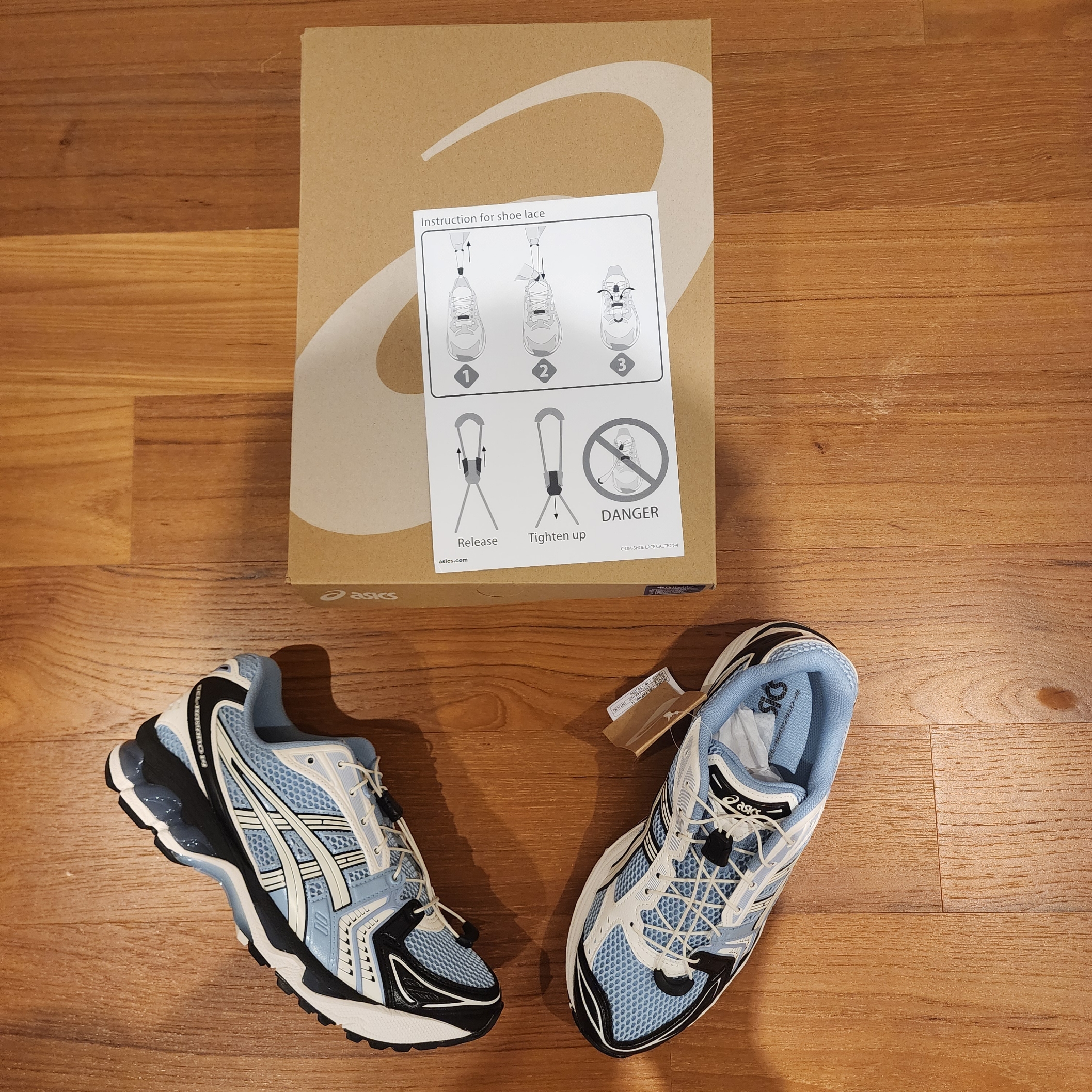 Asics Unlimited Gel-Kayano 14 Mist Cream 착용 스타일 - 6
