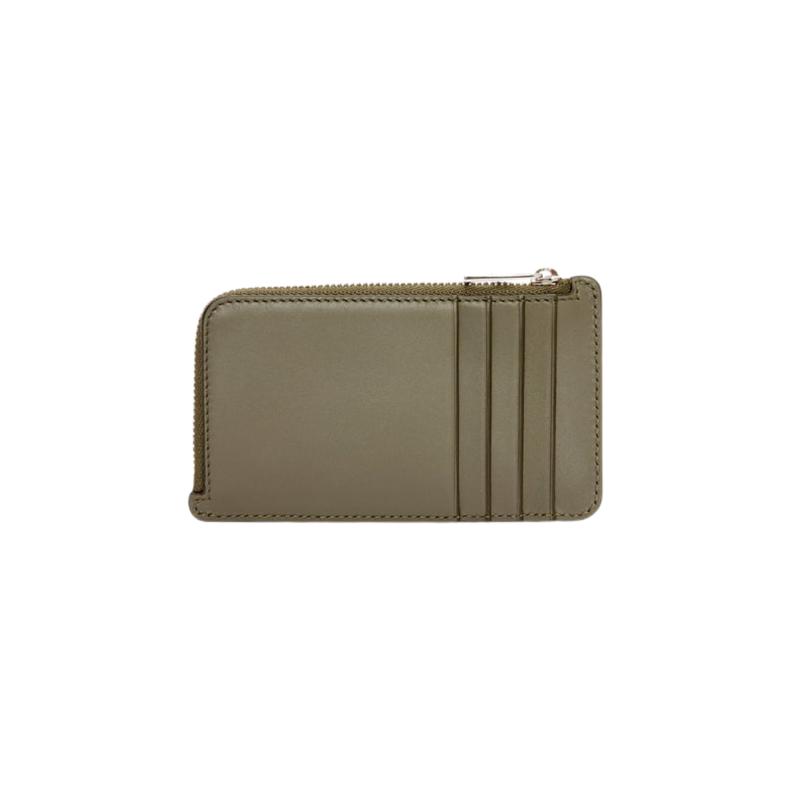 Loewe Coin Card Holder in Satin Calfskin Khaki Green 상세 이미지 3