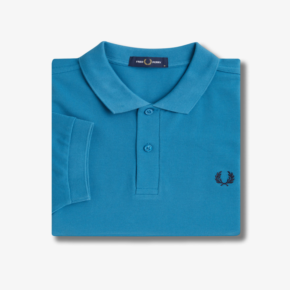 프레드페리 M6000 플레인 프레드페리 셔츠 런어웨이베이/네이비(Fred Perry M6000 Plain Fred Perry Shirt Runaway Bay Ocean/Navy) - 6