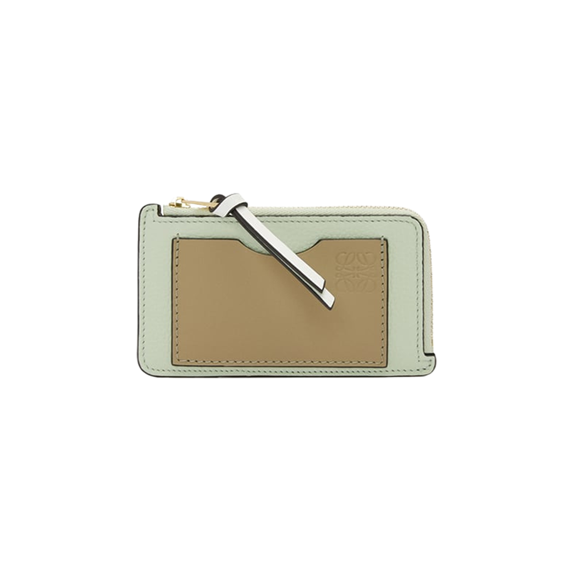 Loewe Coin Card Holder In Soft Grained Calfskin Spring Jade Clay Green 상세 이미지 1