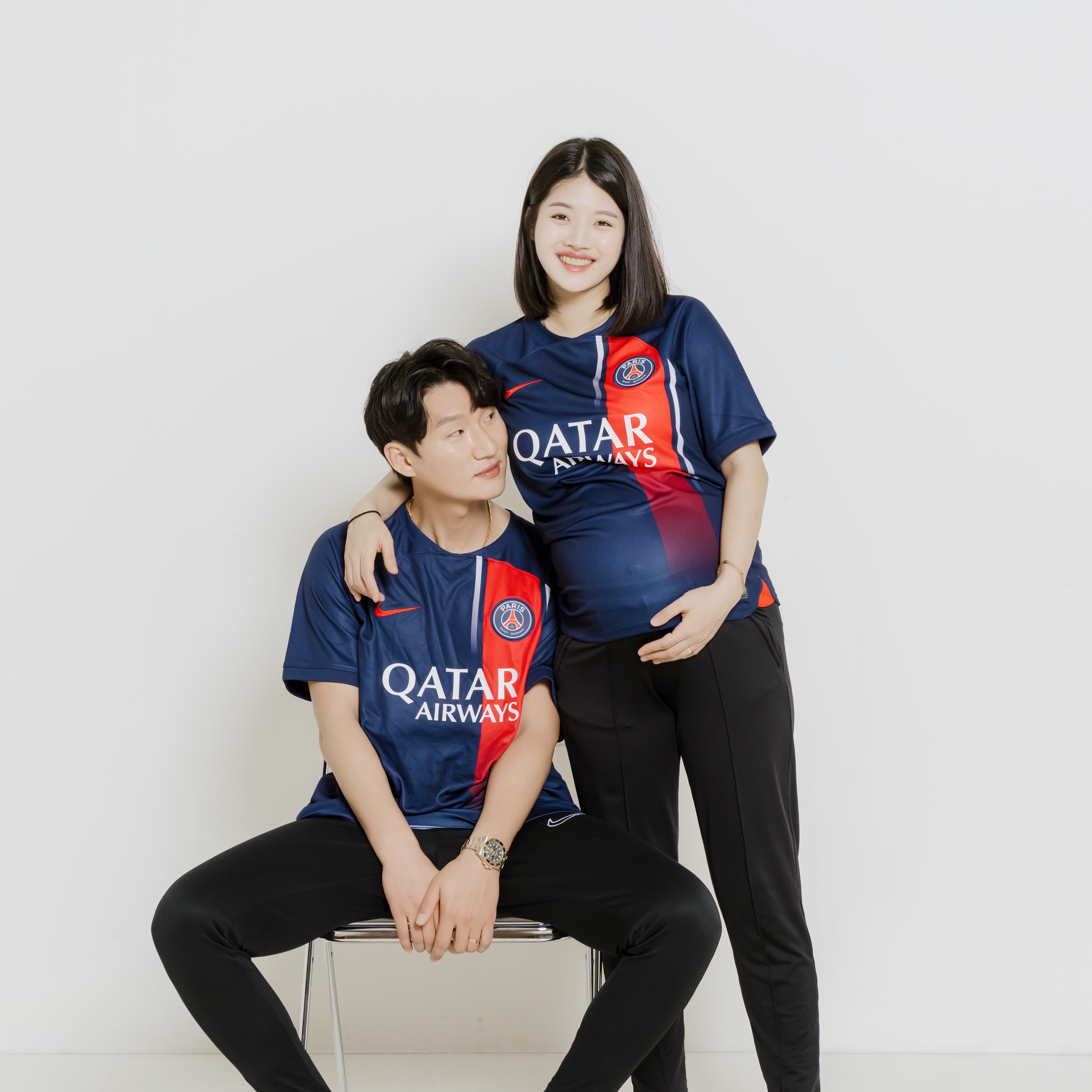 Nike Paris Saint-Germain 2023/24 Dri-Fit Stadium Home Jersey Midnight Navy (Non Marking Ver.), Rolex Submariner Date 41mm 126613LN Black Oyster 착용 스타일 - 1