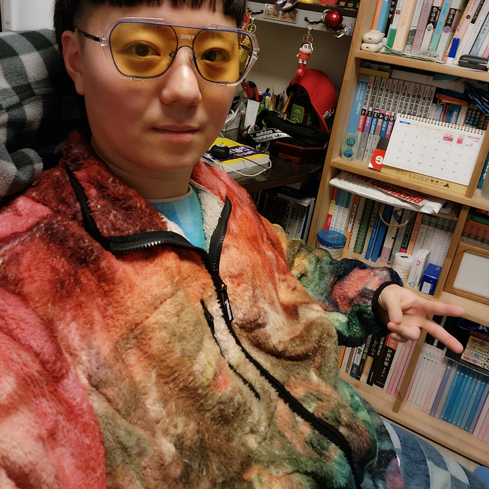 Supreme Muppets Fleece Jacket Multicolor - 24SS 착용 스타일 - 4