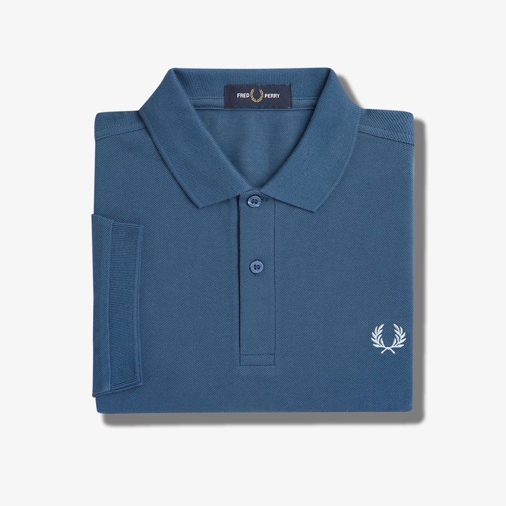 프레드페리 M6000 플레인 프레드페리 셔츠 미드나잇블루/라이트아이스(Fred Perry M6000 Plain Fred Perry Shirt Midnight Blue/Light Ice) - 5