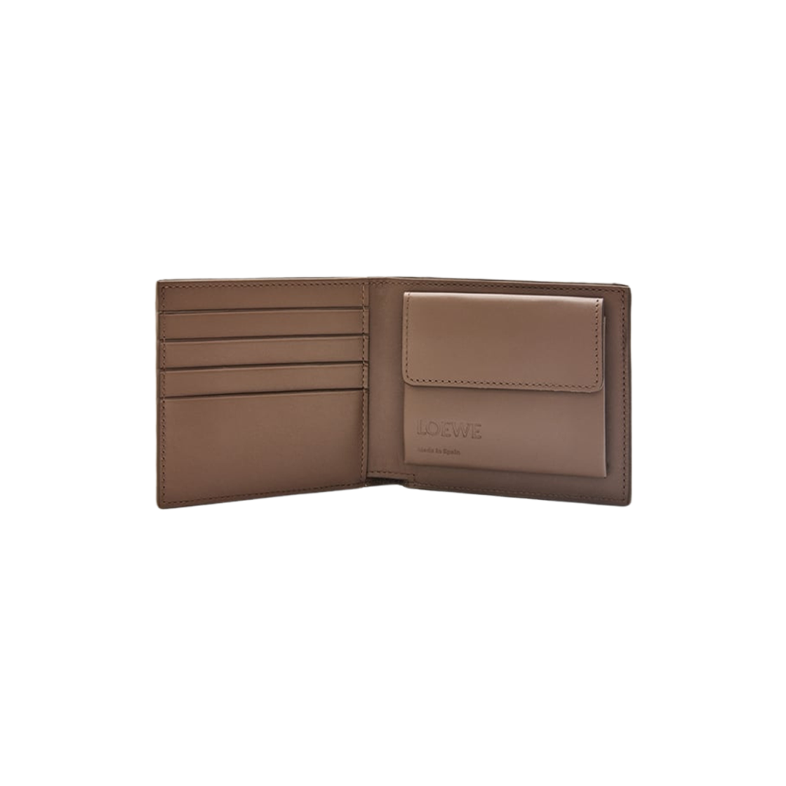 Loewe Bifold Coin Wallet in Soft Grained Calfskin Winter Brown 상세 이미지 2