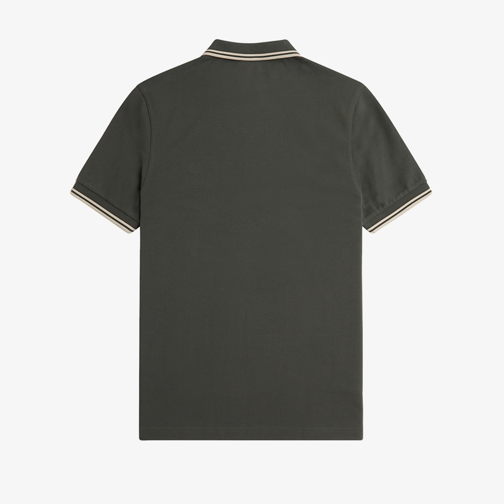 프레드페리 M3600 트윈 팁 프레드페리 셔츠 필드그린/오트밀(Fred Perry M3600 Twin Tipped Fred Perry Shirt Field Green/Oatmeal) - 2