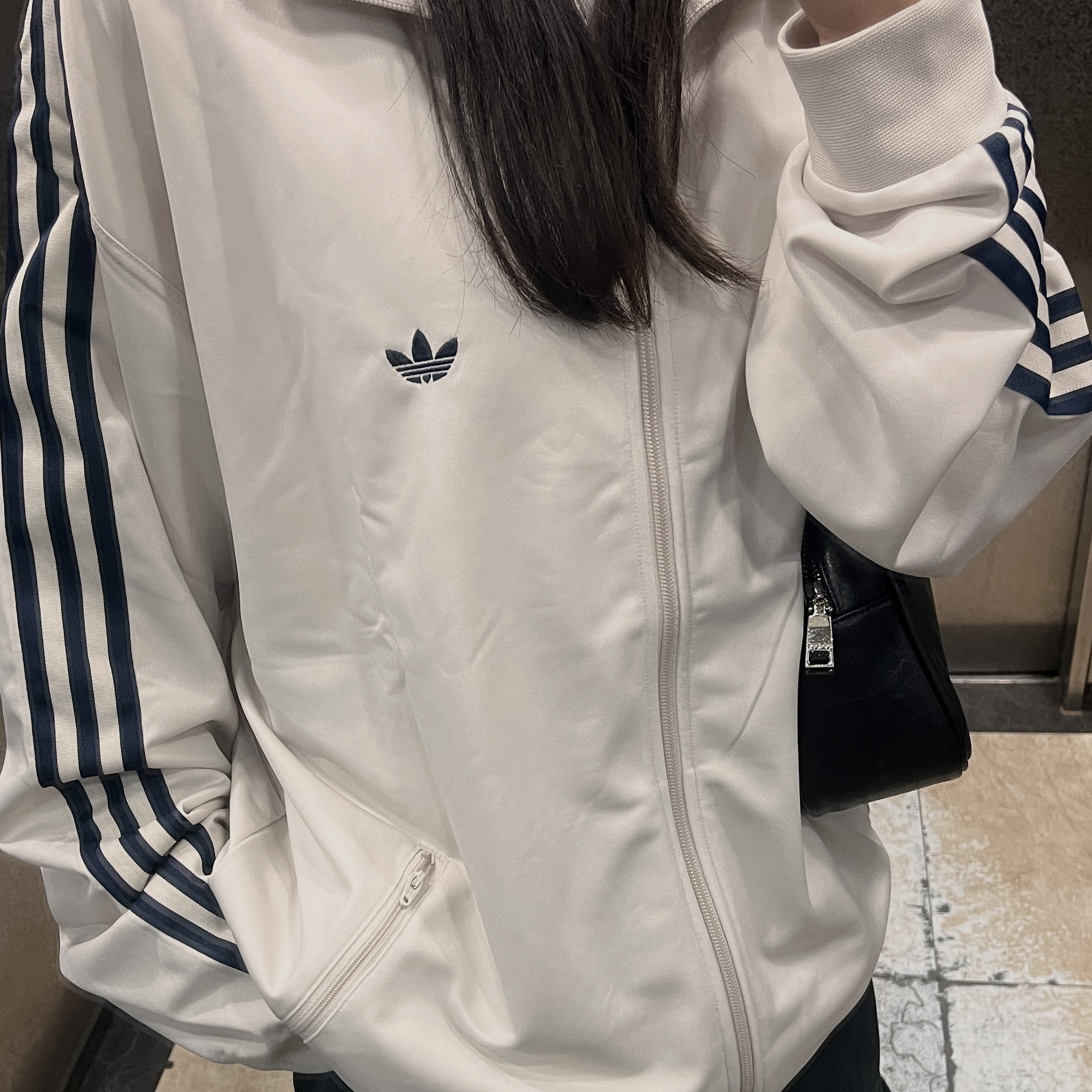 Adidas Originals Beckenbauer Track Top Bliss - KR Sizing 착용 스타일
