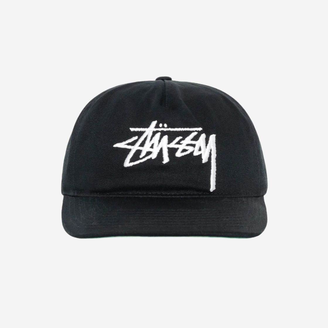 Stussy Mid-Depth Big Stock Snapback Black 상세 이미지 1