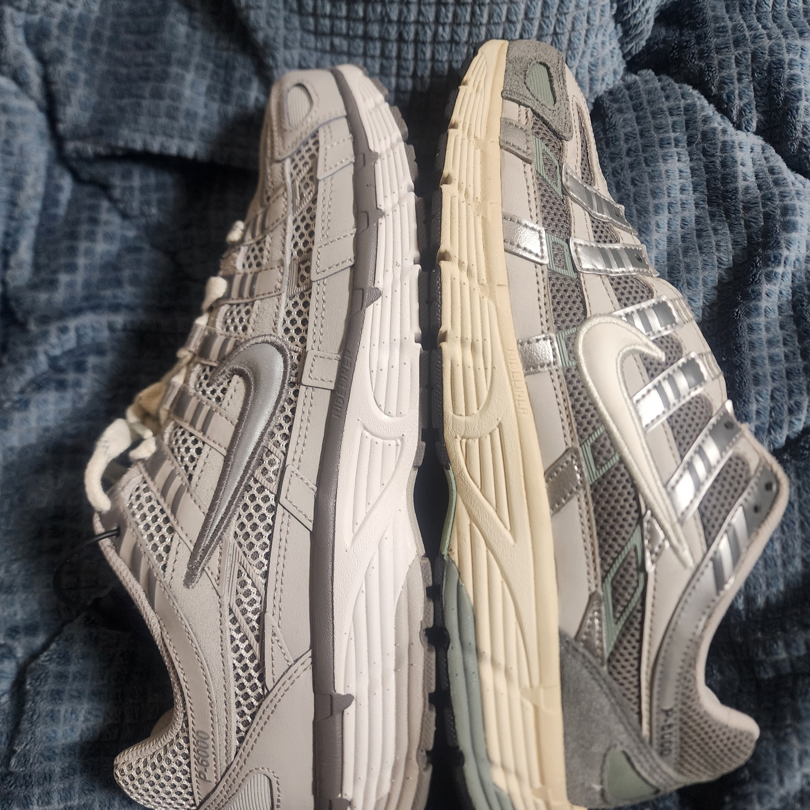 Nike P-6000 PRM Light Iron Ore, Nike P-6000 Flat Pewter Light Iron Ore 착용 스타일 - 1
