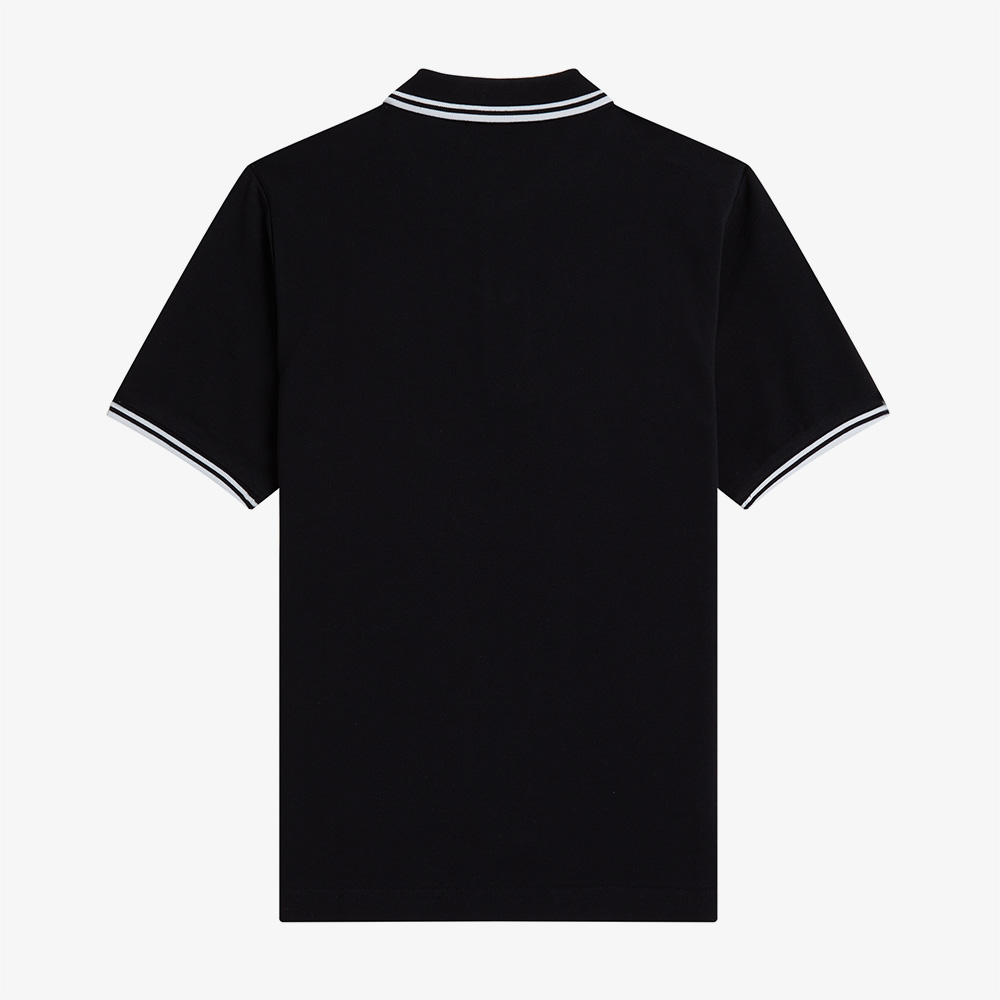 프레드페리 G3600 트윈 팁 프레드페리 셔츠 블랙/화이트(Fred Perry Womens G3600 Twin Tipped Fred Perry Shirt Black/White) - 2