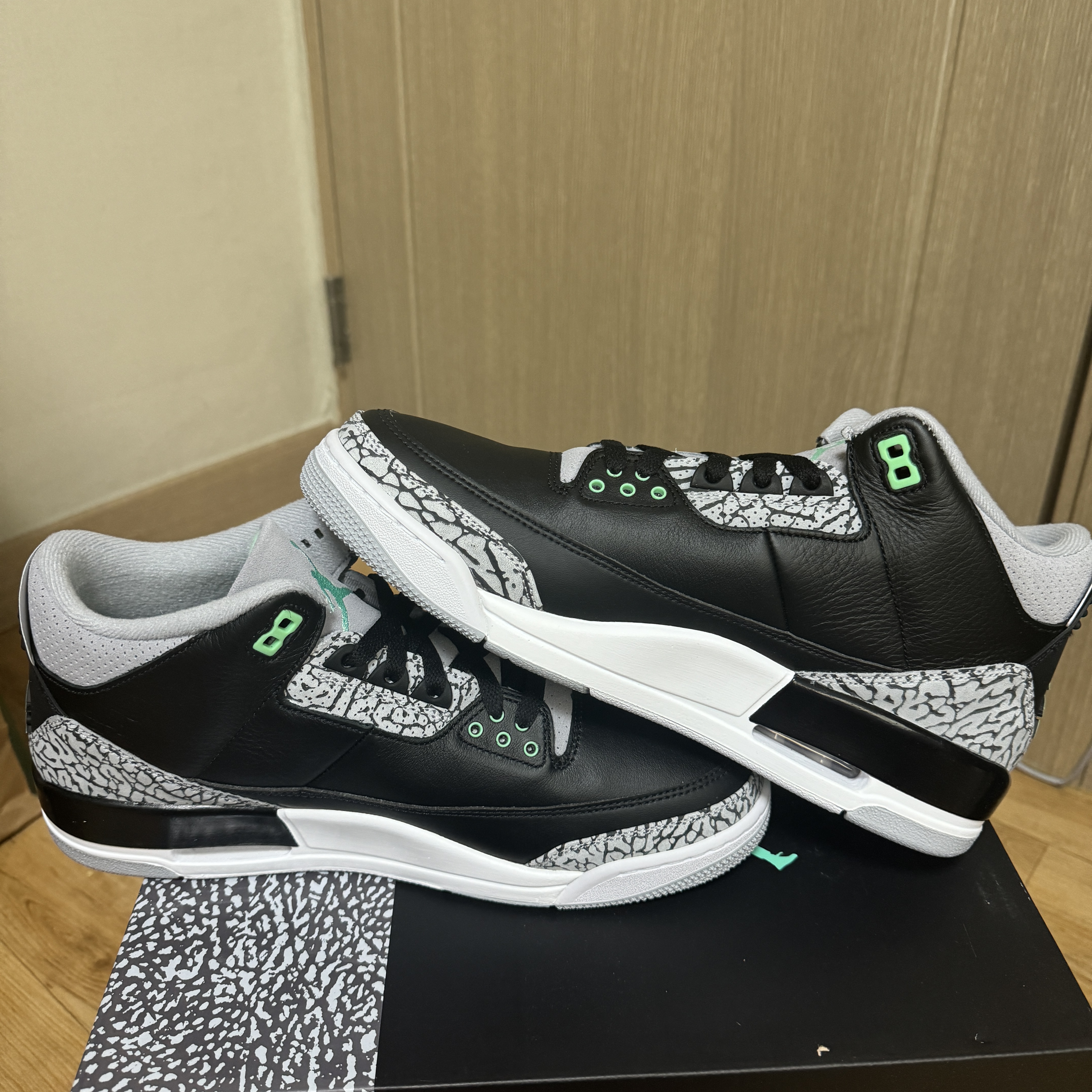 Jordan 3 Retro Green Glow 착용 스타일 - 3