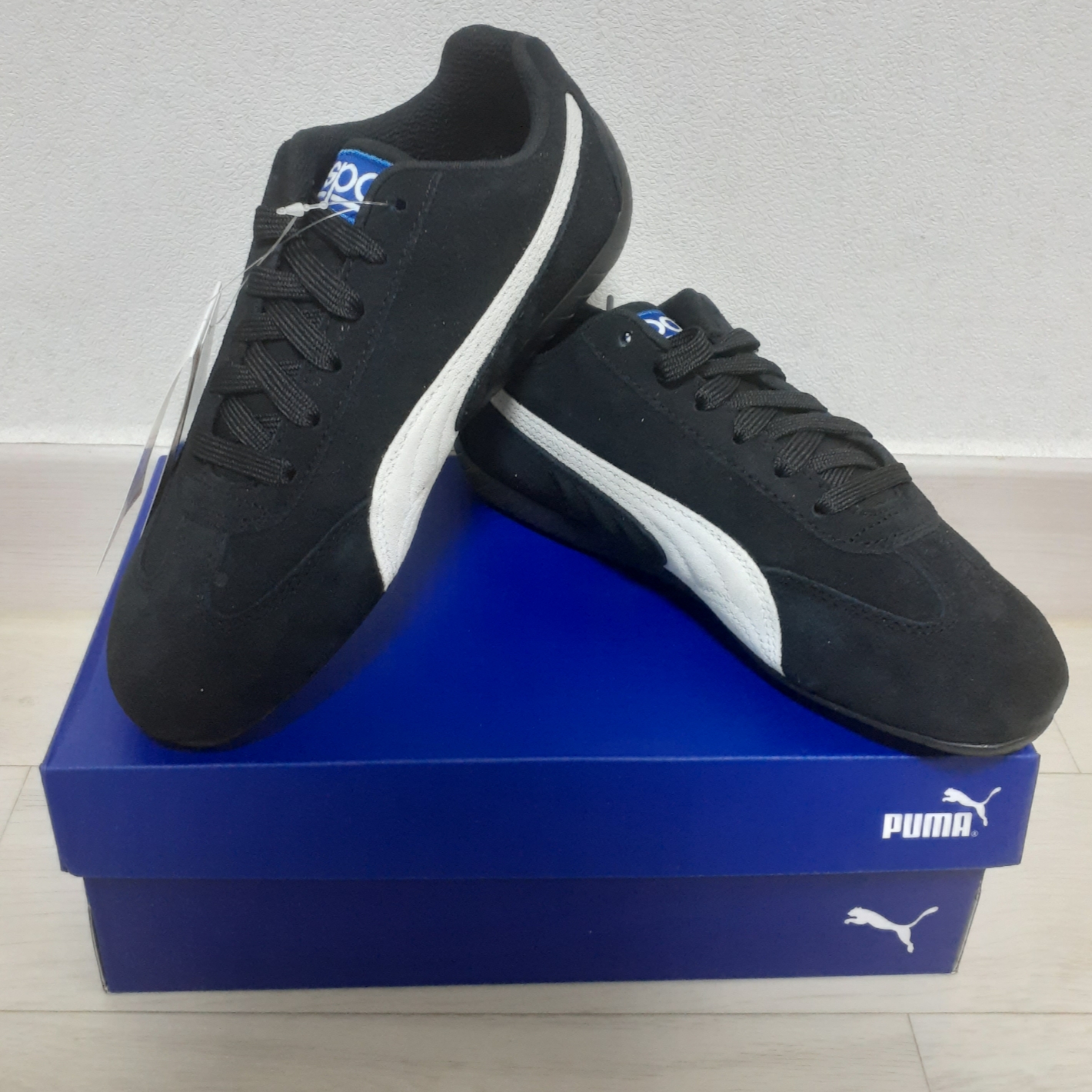 Puma Speedcat OG Sparco Black White 착용 스타일
