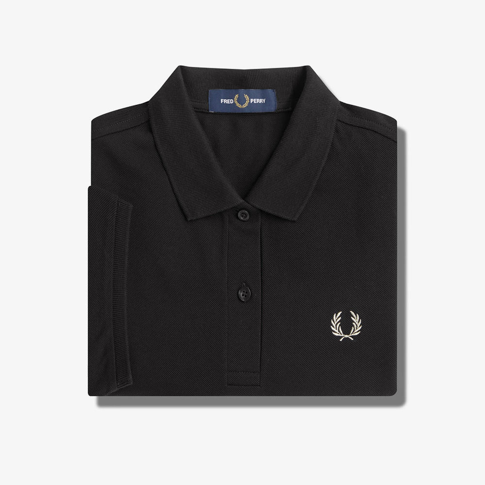 프레드페리 G6000 플레인 프레드페리 셔츠 네이비/샴페인(Fred Perry Womens G6000 Plain Fred Perry Shirt Navy) - 5