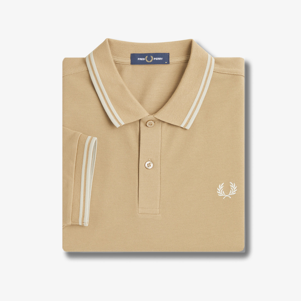프레드페리 M3600 트윈 팁 프레드페리 셔츠 웜스톤/오트밀(Fred Perry M3600 Twin Tipped Fred Perry Shirt Warm Stone/Oatmeal) - 6