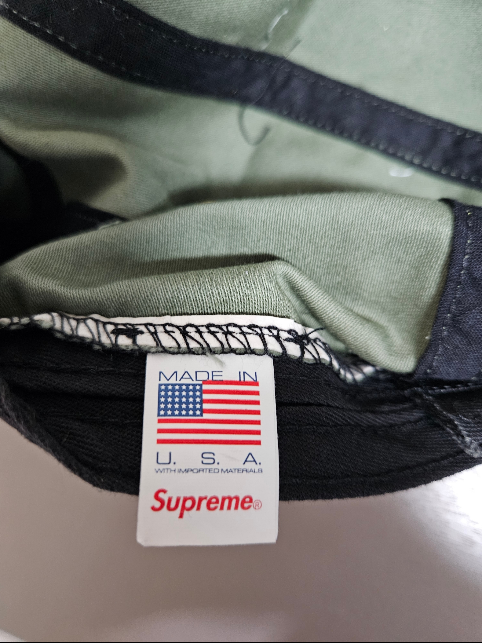 Supreme Military Camp Cap Olive - 24SS 착용 스타일 - 6