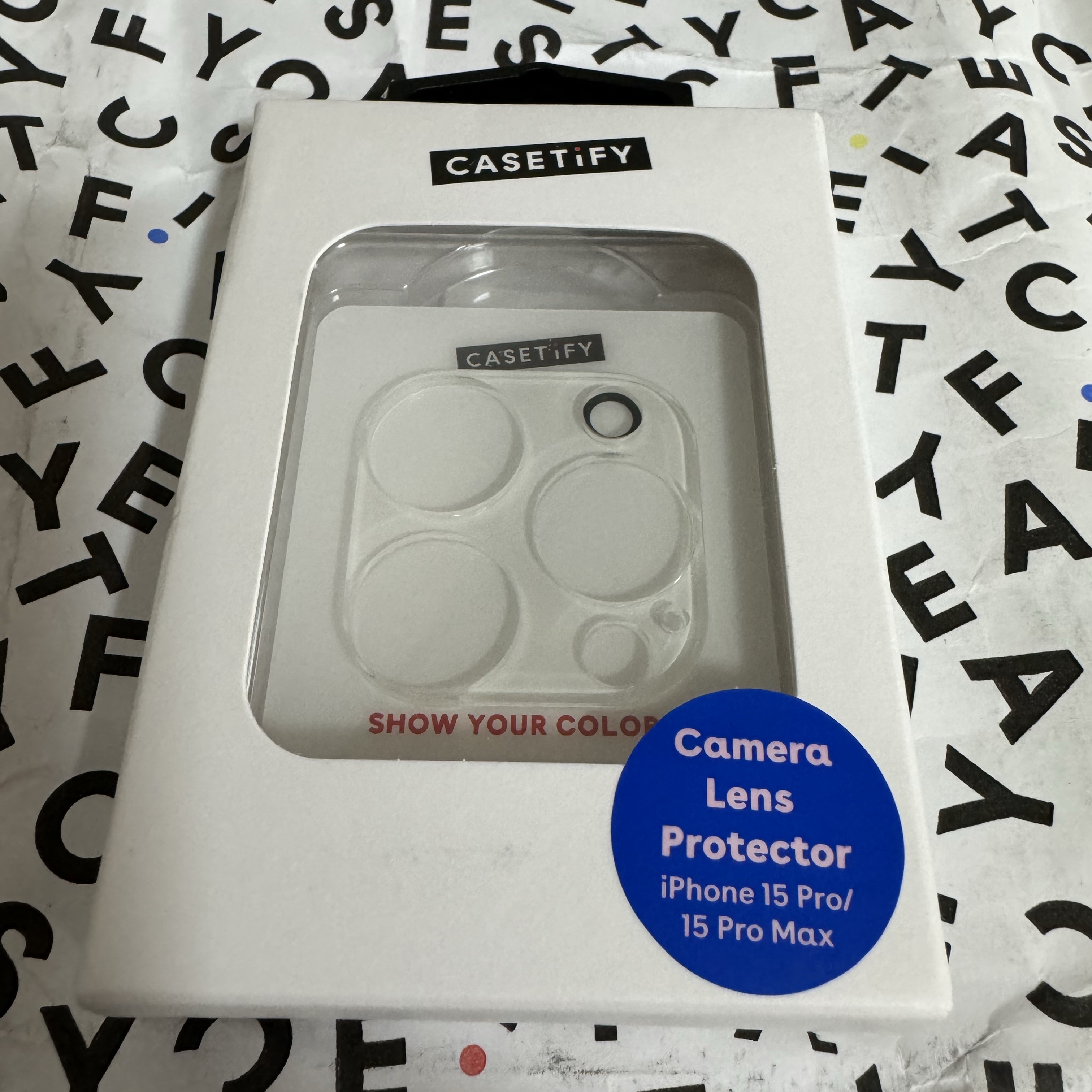 Casetify x Maison Kitsune iPhone Hologram Stickers Magsafe Case Aurora Black Bumper 착용 스타일 - 2