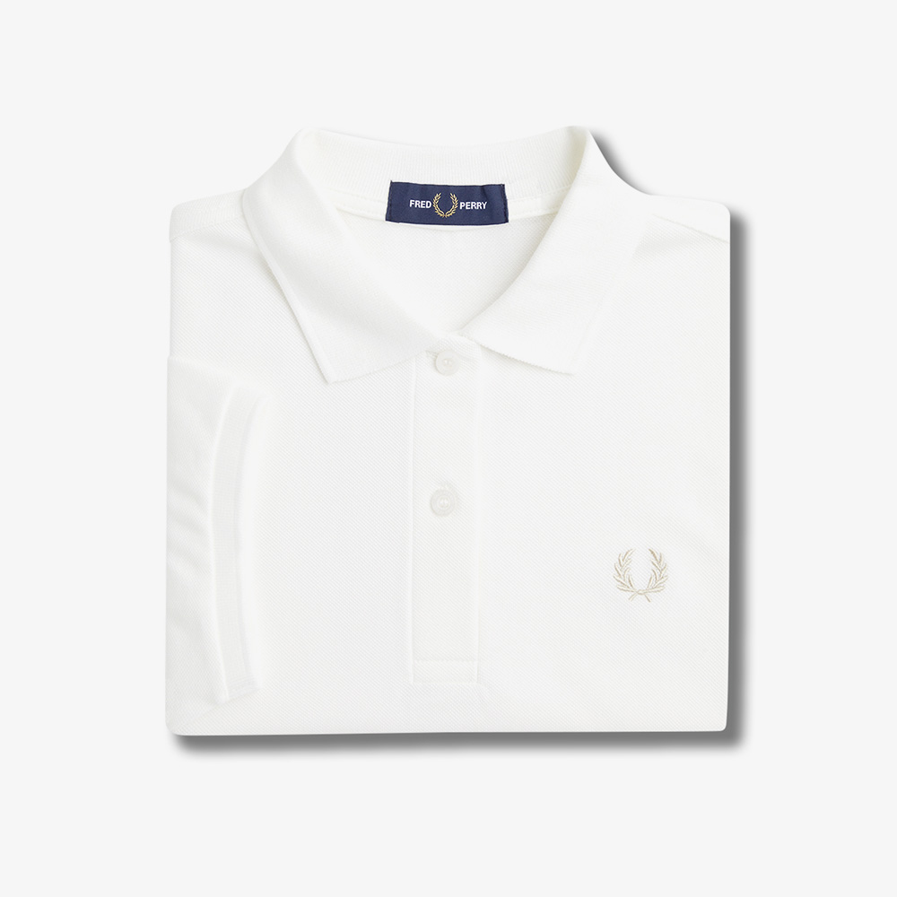 프레드페리 G6000 플레인 프레드페리 셔츠 스노우화이트/오트밀(Fred Perry Womens G6000 Plain Fred Perry Shirt Snow White/Oatmeal) - 6
