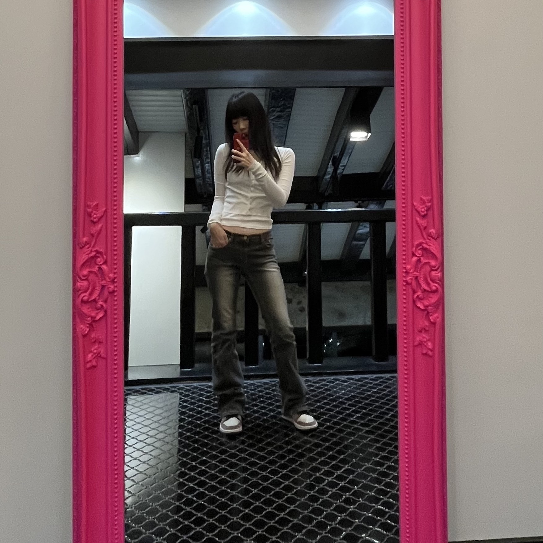 (W) Jordan 1 Mid SE Light Mulberry 착용 스타일