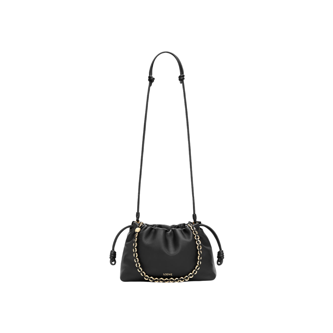 Loewe Medium Flamenco Purse Bag In Mellow Nappa Lambskin Black 상세 이미지 6