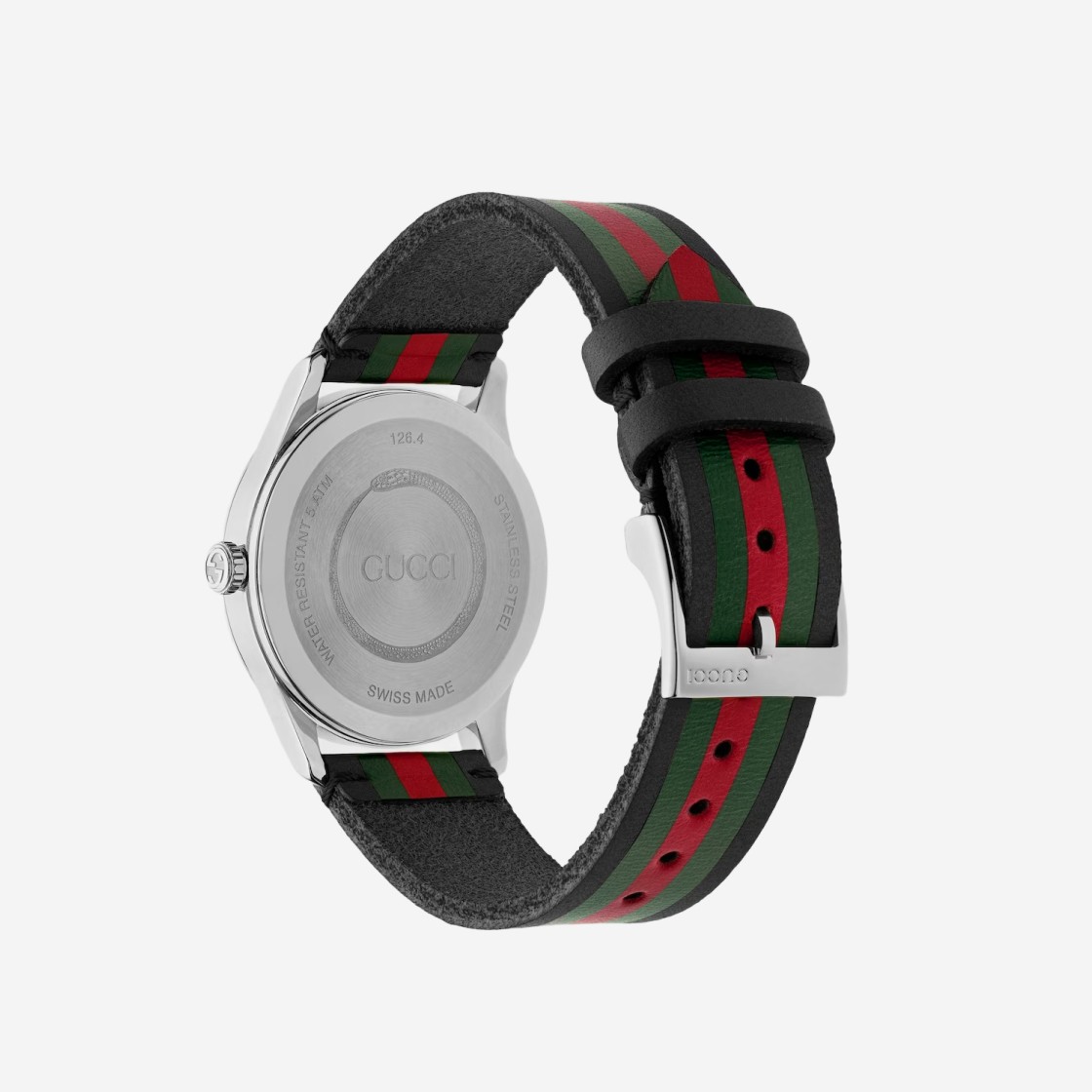 Gucci G-Timeless Quartz 38mm Leather Black Green Red Black 상세 이미지 2