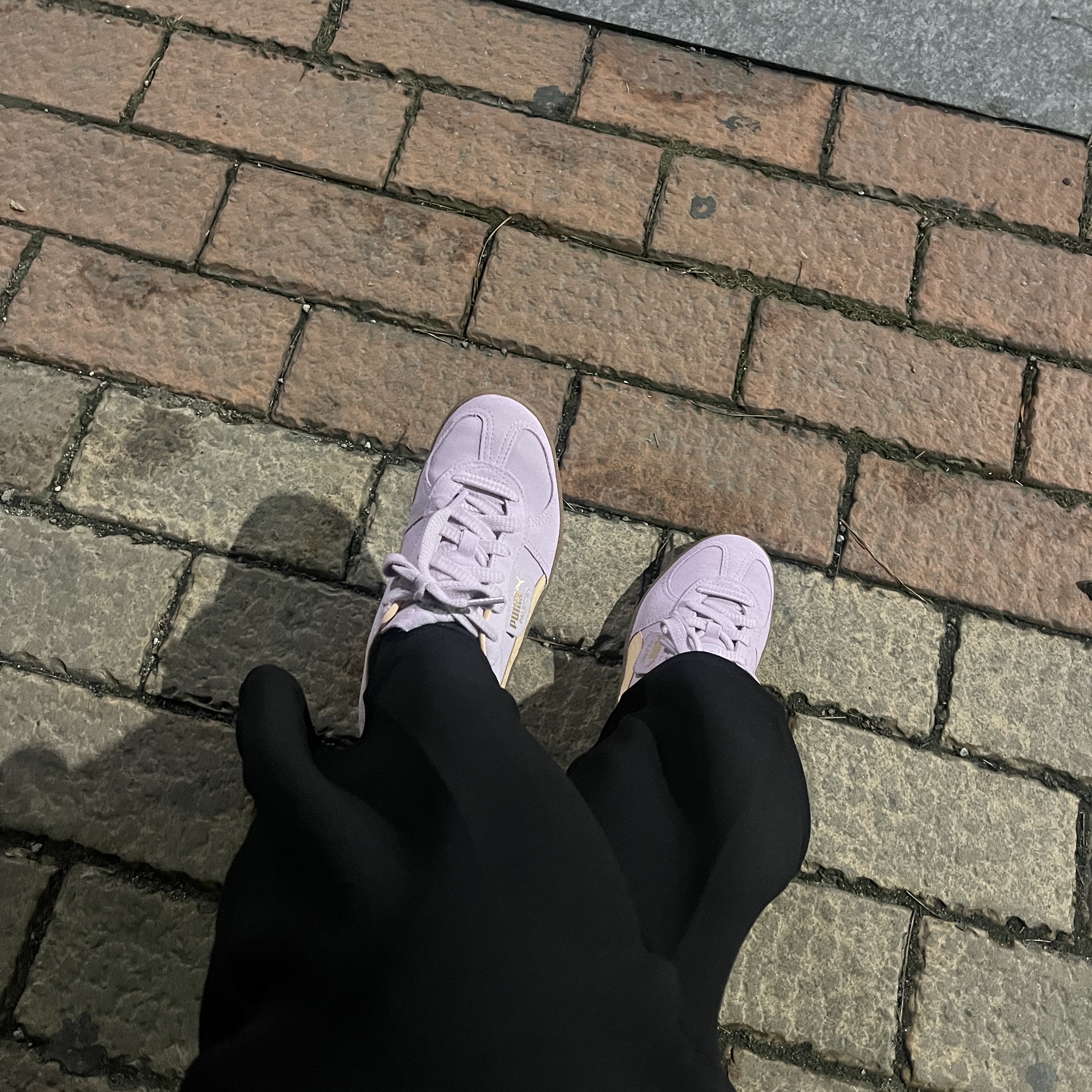Puma Palermo Grape Mist Peach Fizz 착용 스타일