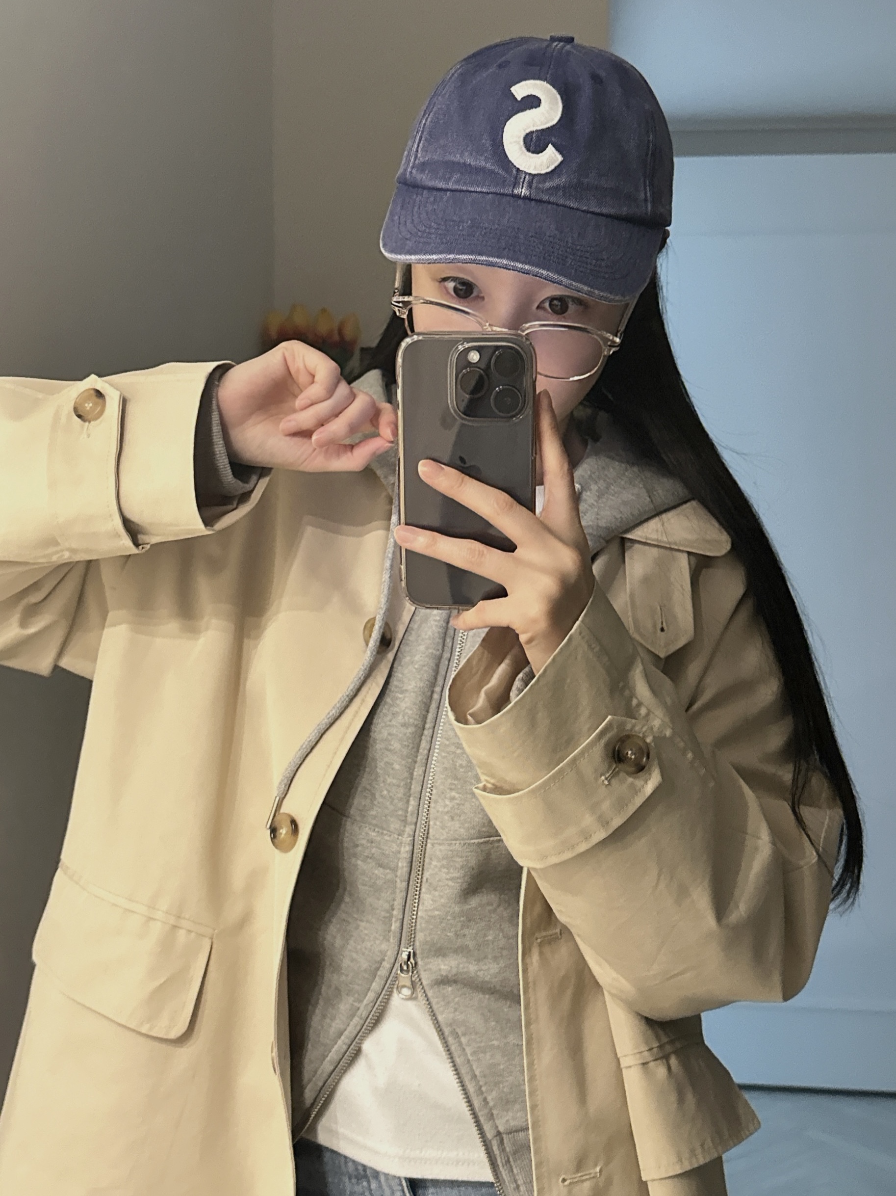 Supreme Pigment Canvas S Logo 6-Panel Navy - 23SS 착용 스타일