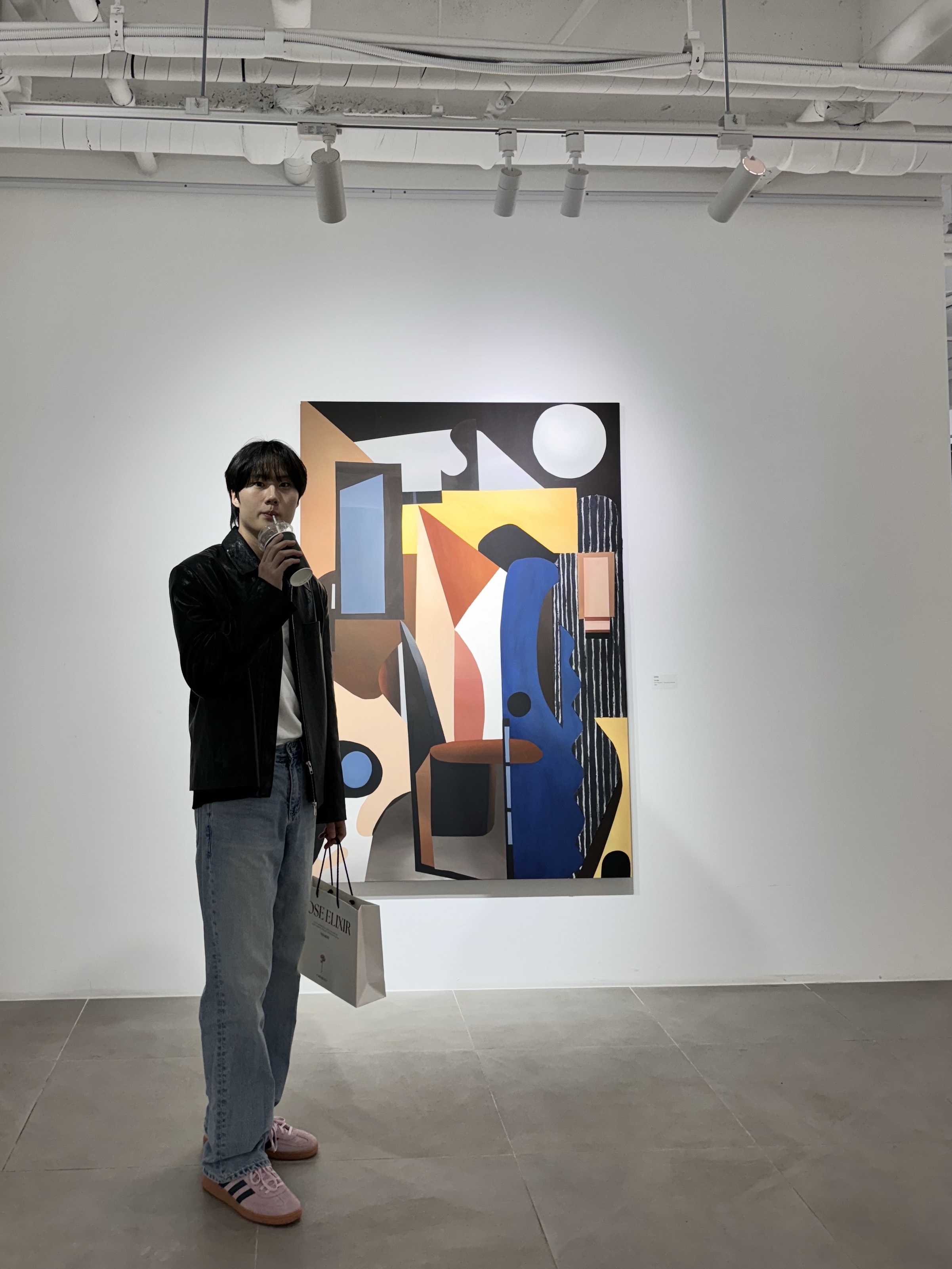 (W) Adidas Spezial Handball Clear Pink 착용 스타일 - 2