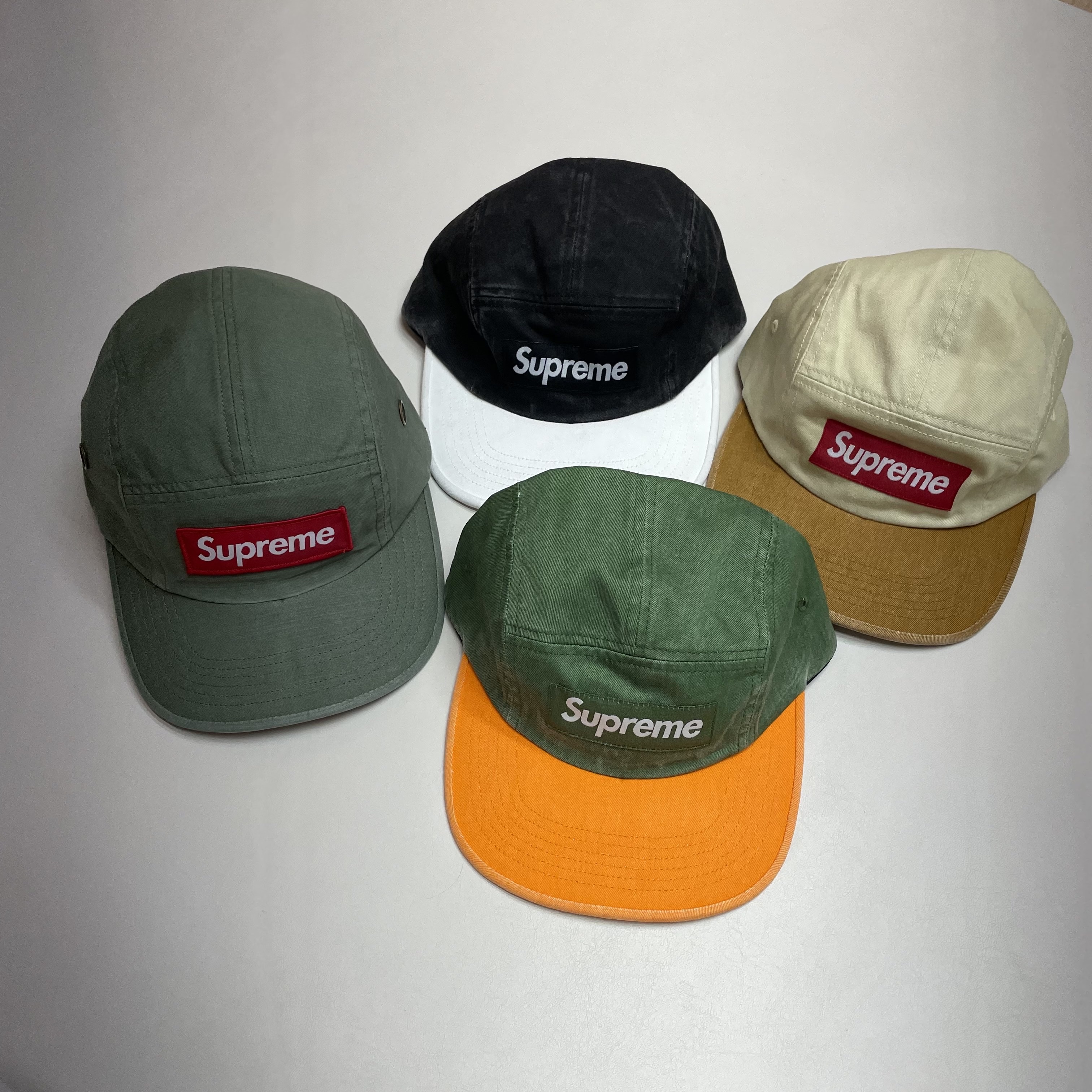 Supreme Military Camp Cap Olive - 24SS, Supreme Pigment 2-Tone Camp Cap Natural - 24SS 착용 스타일 - 1