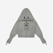 Project G/R Zygon Zip Hoodie Melange Grey