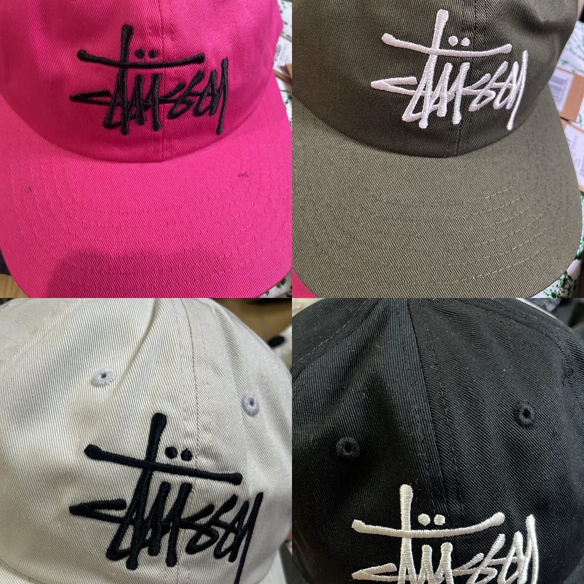 Stussy Mid-Depth Old English Snapback Black, Stussy Mid-Depth Old English Snapback Camel 착용 스타일 - 7