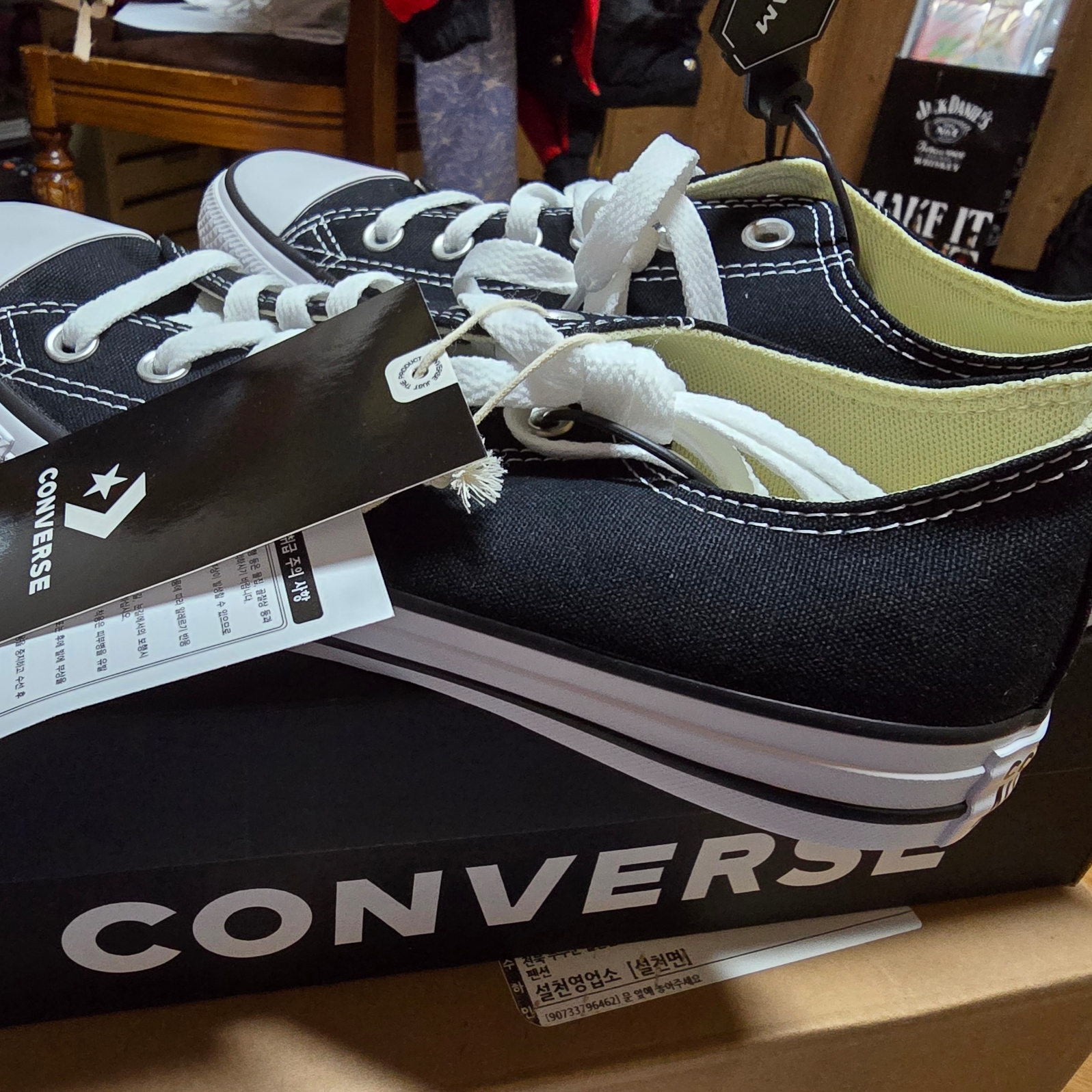 Converse Chuck Taylor All Star Ox Black 착용 스타일 - 1
