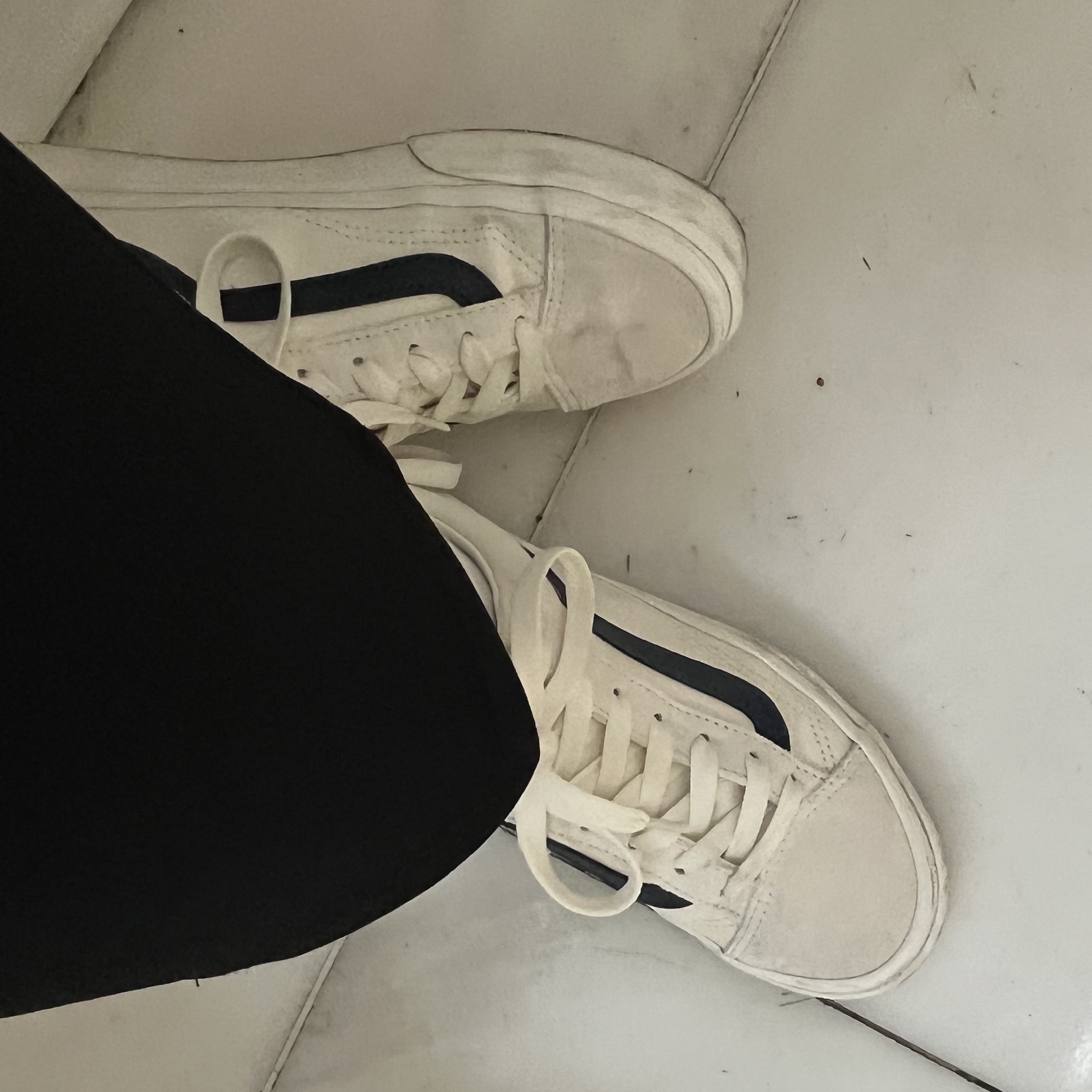 Vans Style 36 Marshmallow Dress Blues 착용 스타일