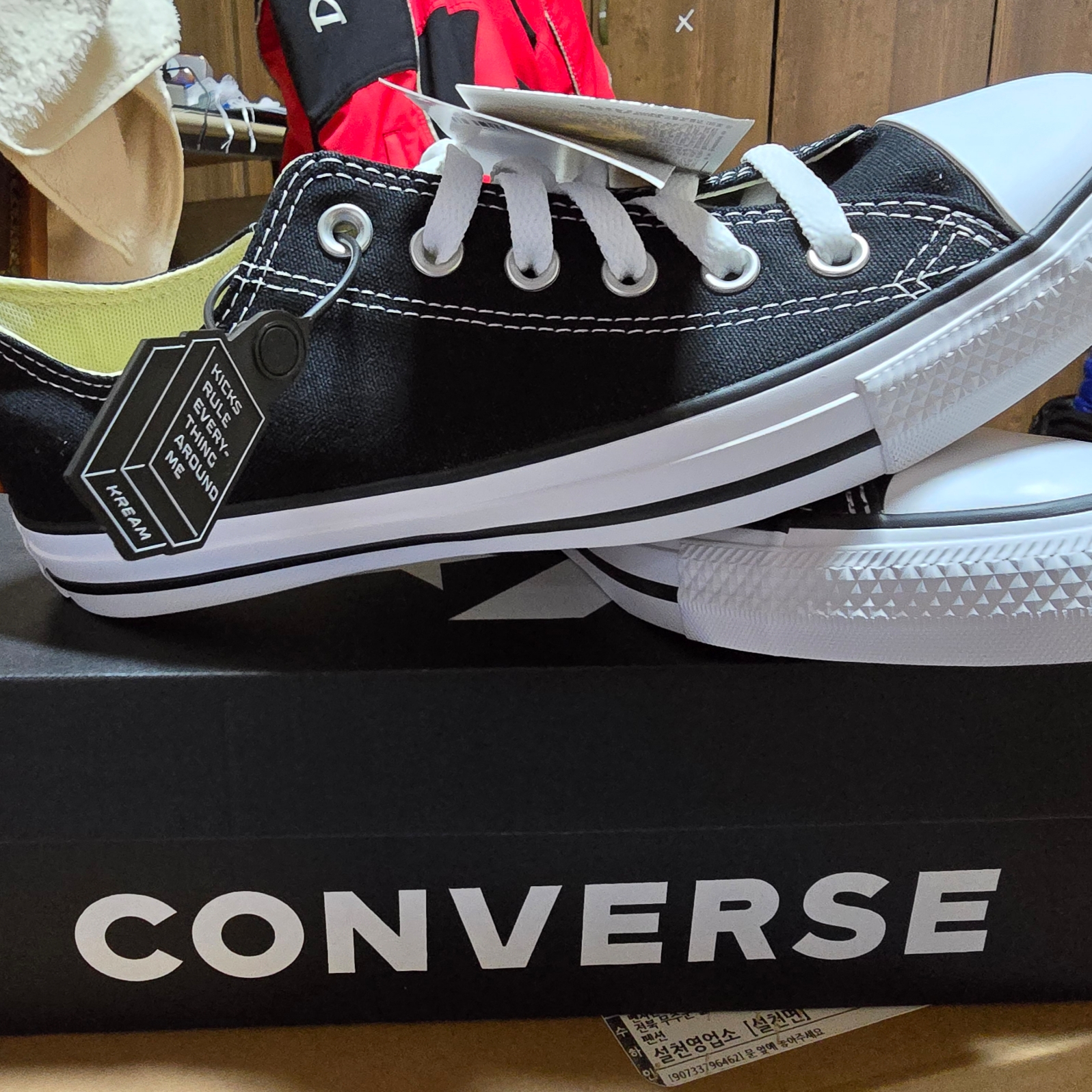 Converse Chuck Taylor All Star Ox Black 착용 스타일 - 2