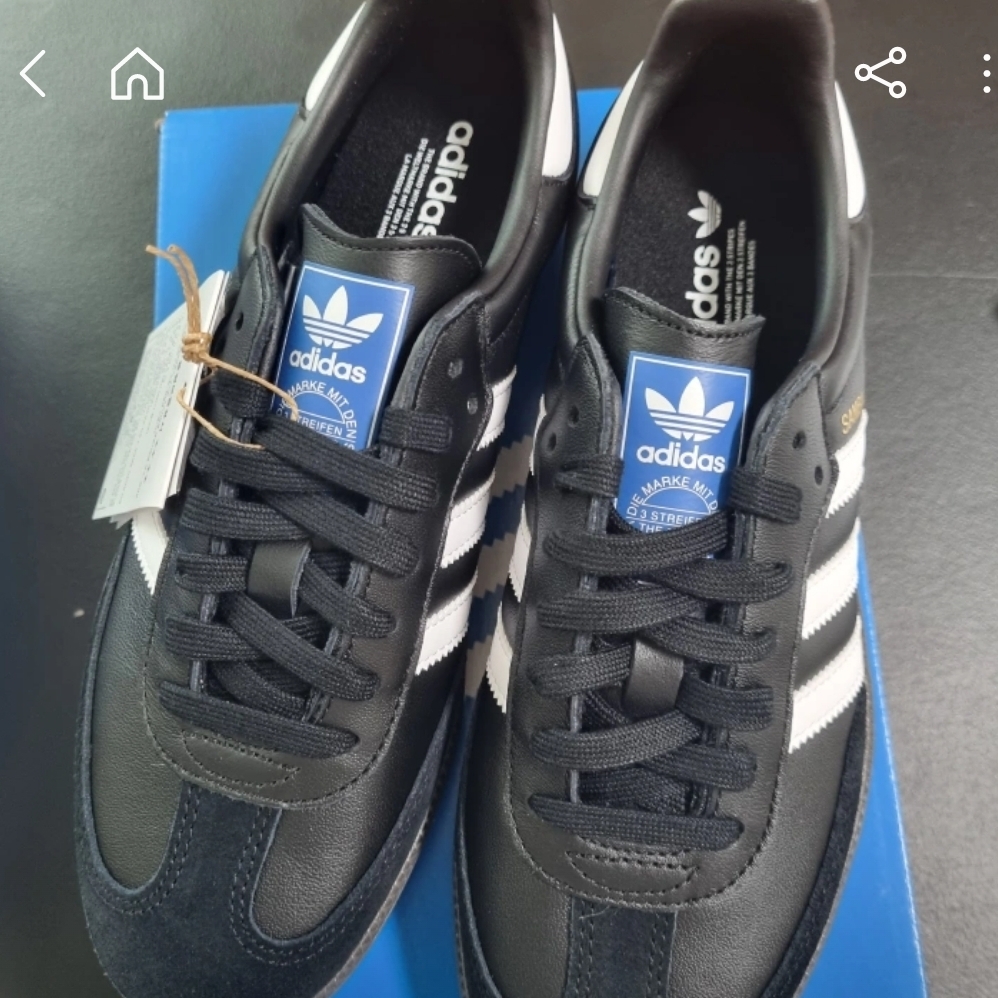 Adidas Samba OG Black White Gum 착용 스타일