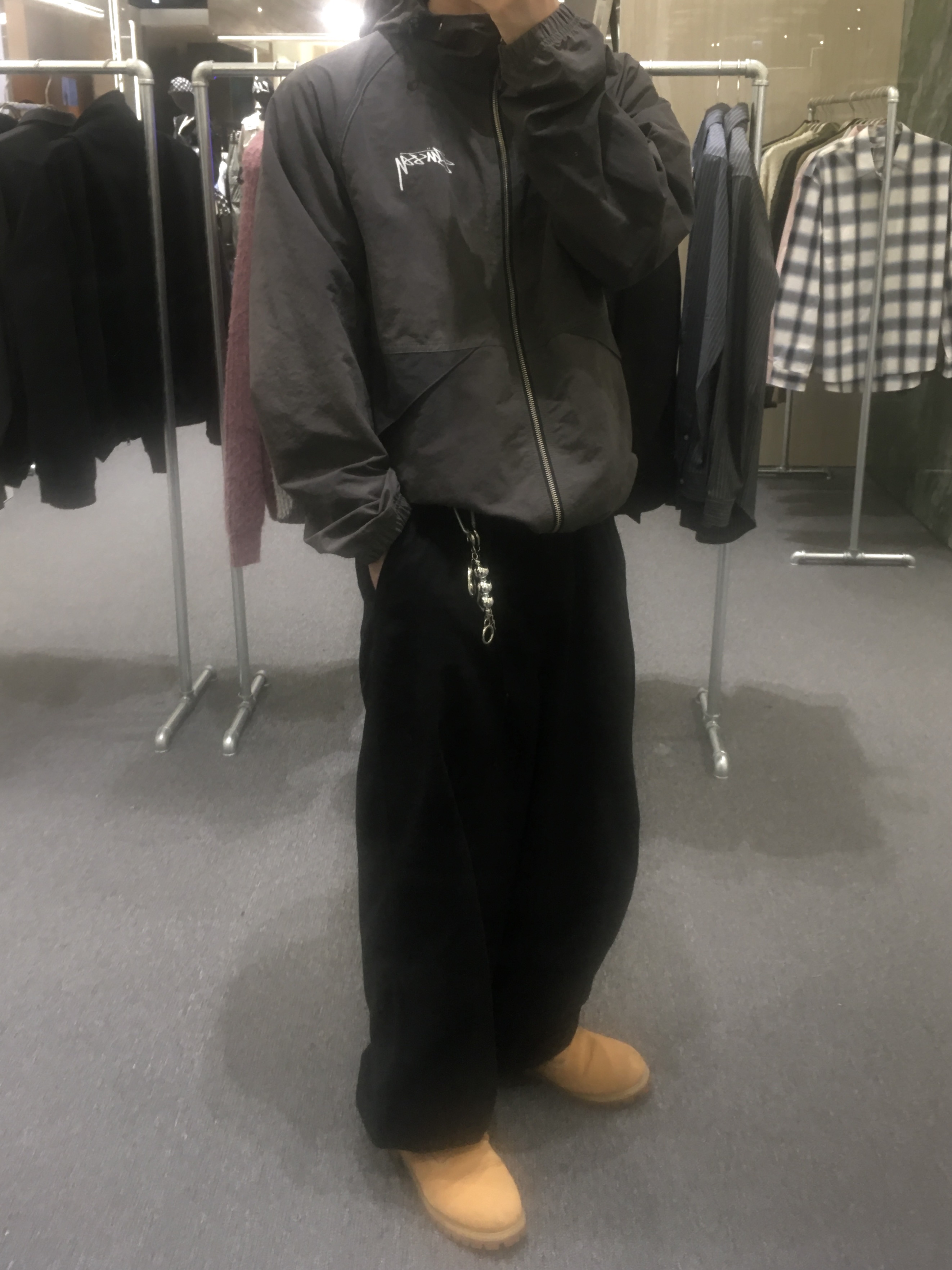 Stussy Wave Dye Beach Shell Jacket Black, Stussy Wave Dye Beach Shell Jacket Black 착용 스타일