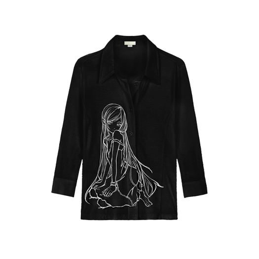 [KREAM 단독] Bonnae Women Three-quarter sleeve shirt Black