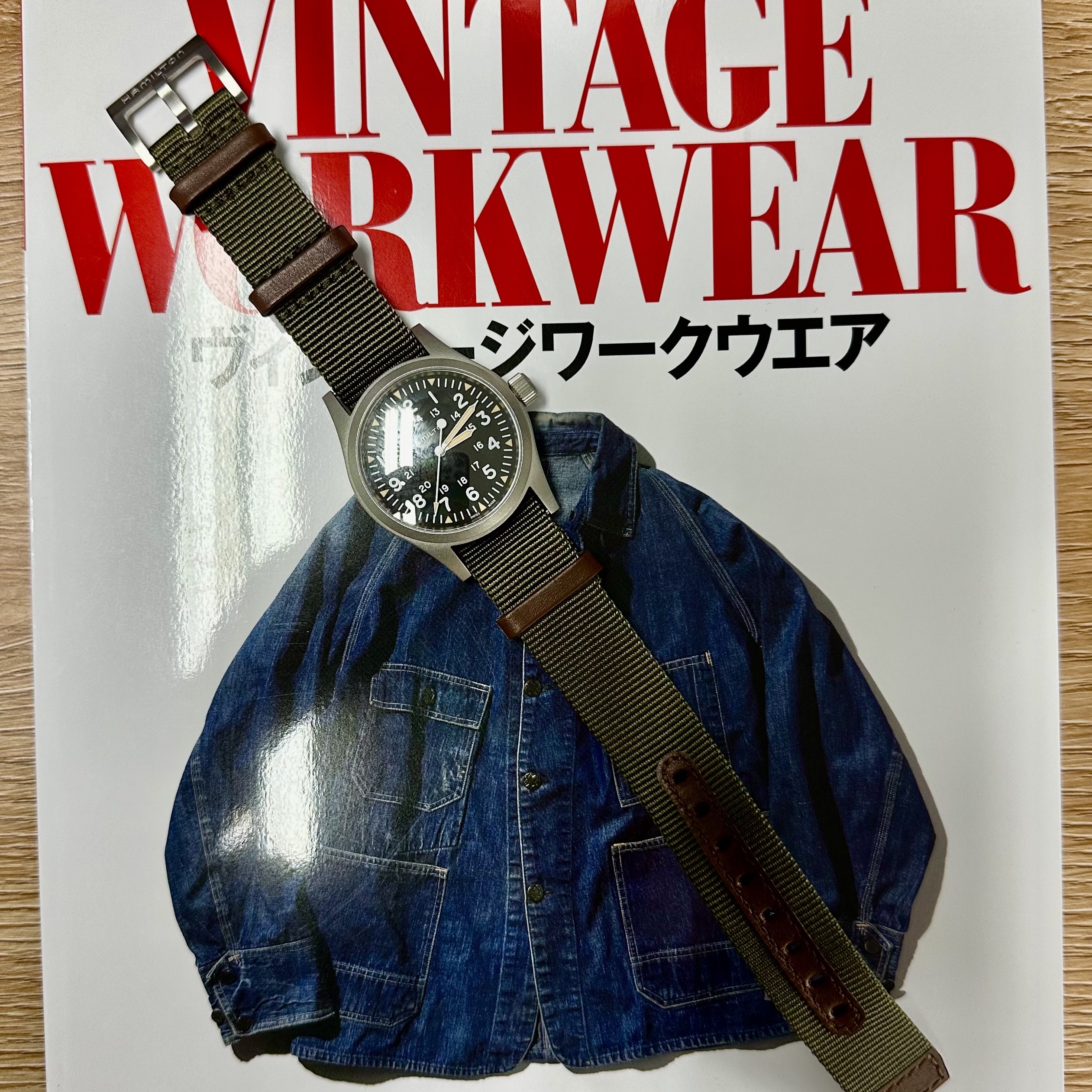 Hamilton Khaki Field Mechanical 38mm Nato Strap Green Black 착용 스타일