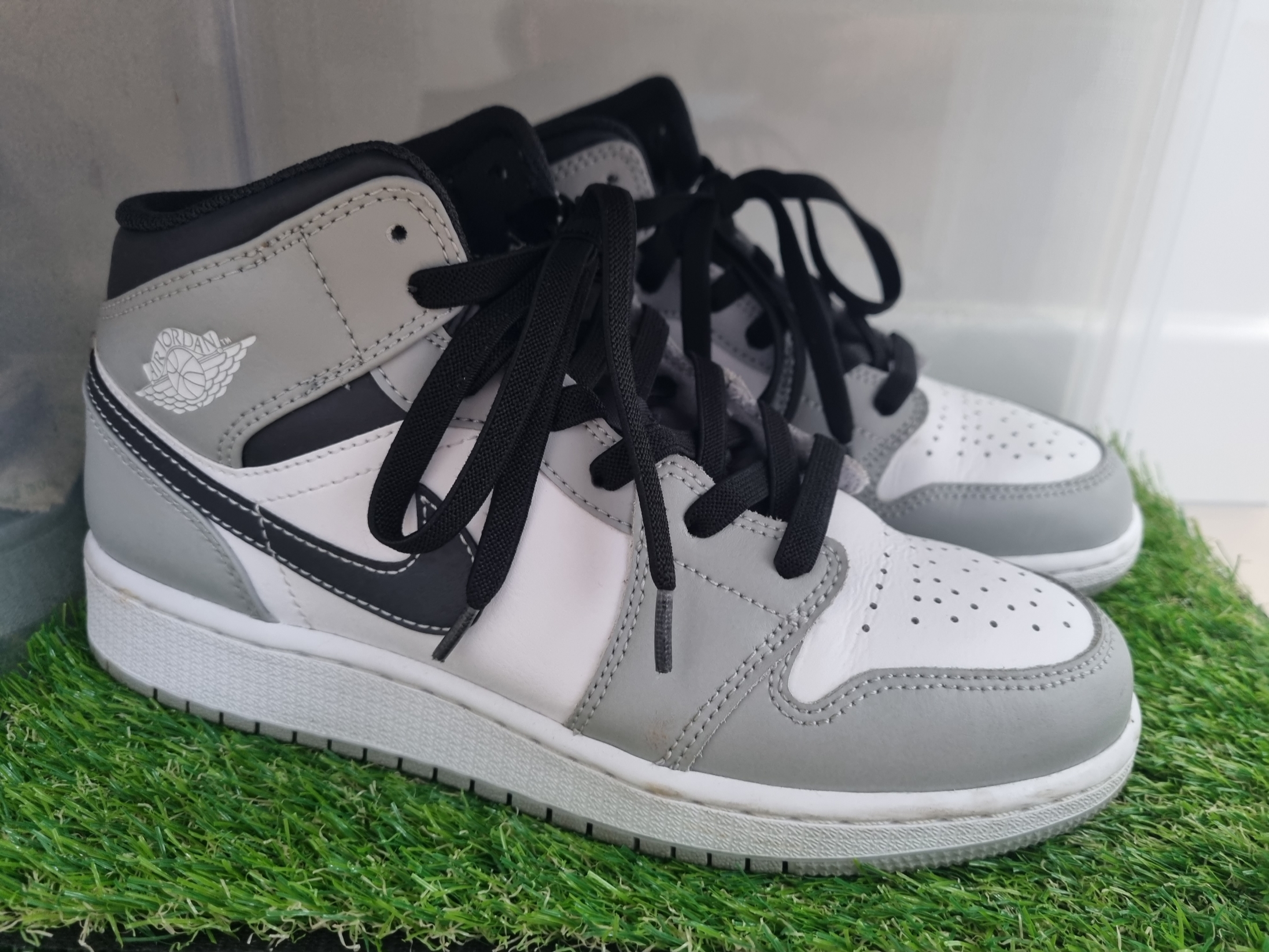 (GS) Jordan 1 Mid Light Smoke Grey Anthracite 착용 스타일