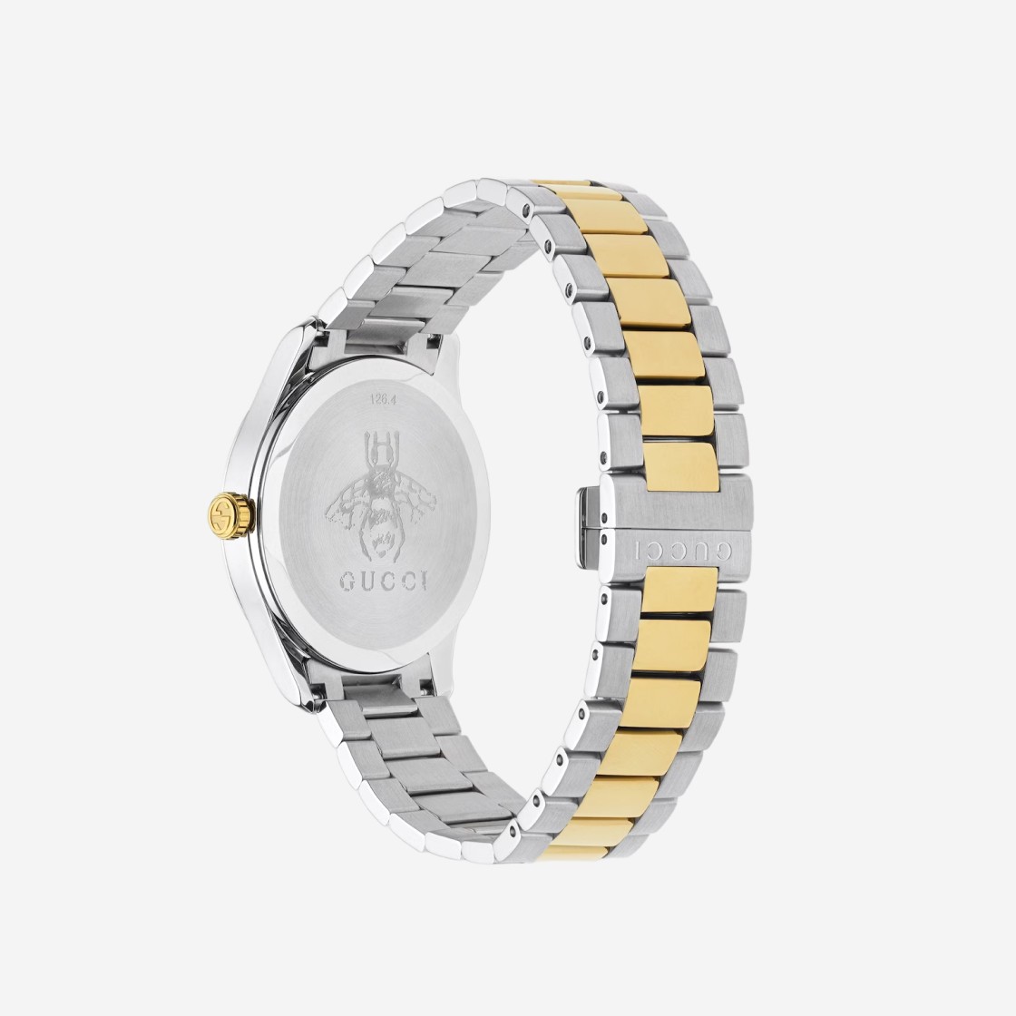 Gucci G-Timeless Quartz 38mm Steel Yellow Gold PVD Silver 상세 이미지 2