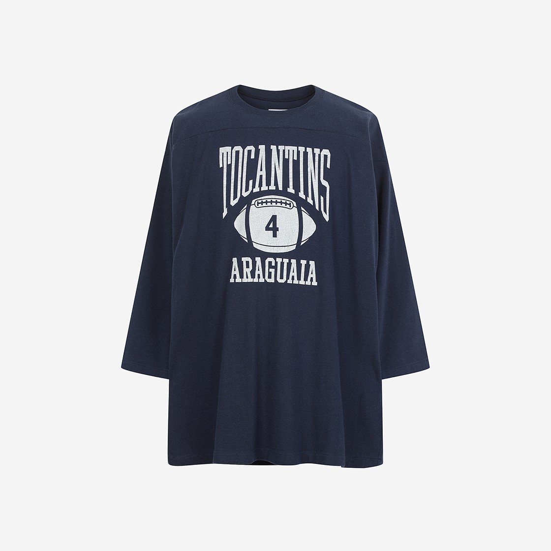 Ciota Football 3/4 Sleeve T-Shirts Navy 상세 이미지 1